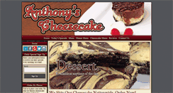 Desktop Screenshot of anthonyscheesecake.com
